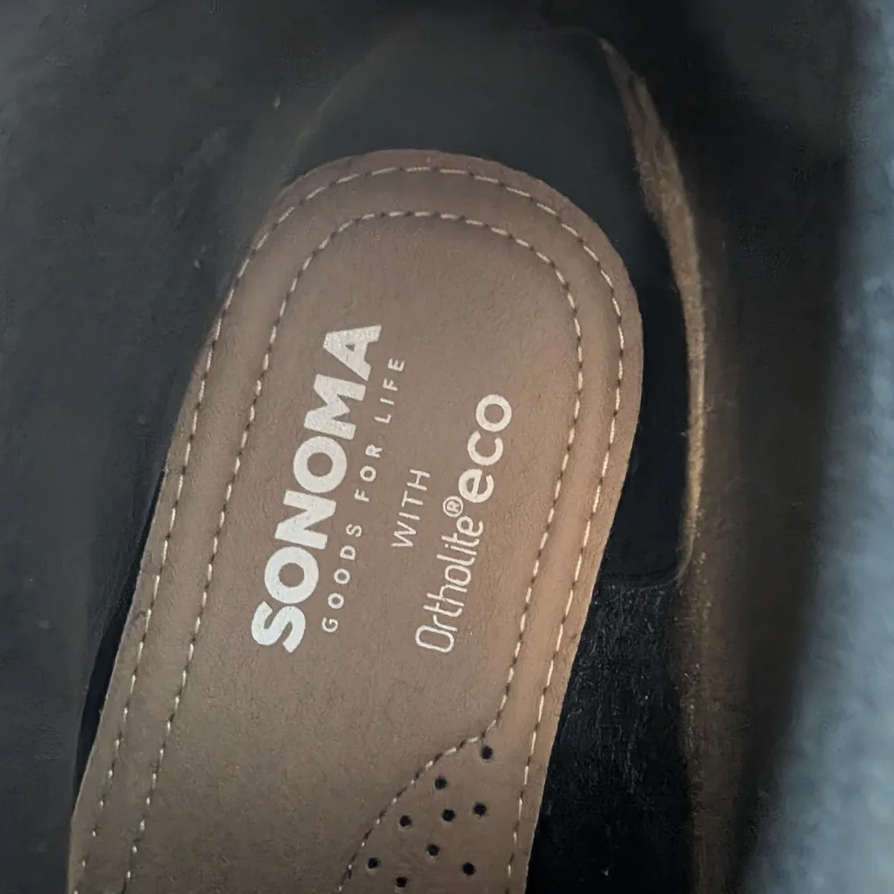 Sonoma Black Leather Chukka Boots